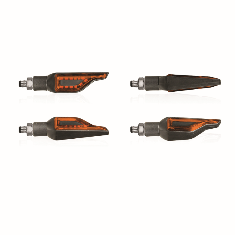 [3701177231170] Clignotants À LED Addict Noir/Orange