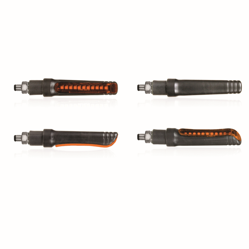 [3701177231088] Clignotants À LED Séquentiel 2.0 Melten Noir/Orange